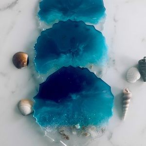 Beach coasters - set of 4